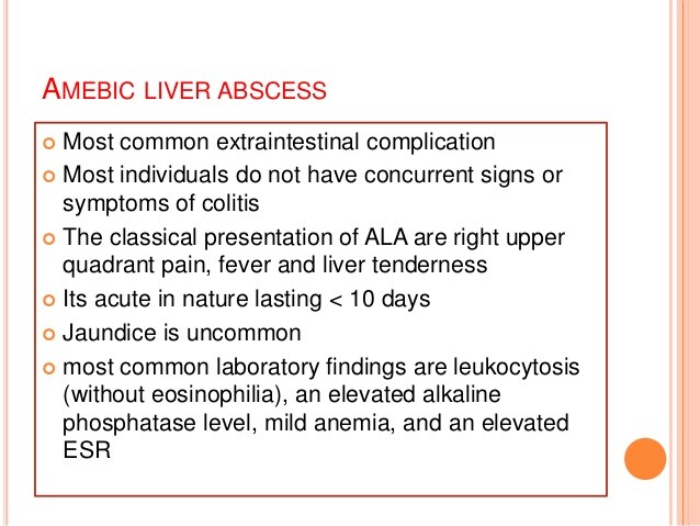 Amebic Liver Abscess